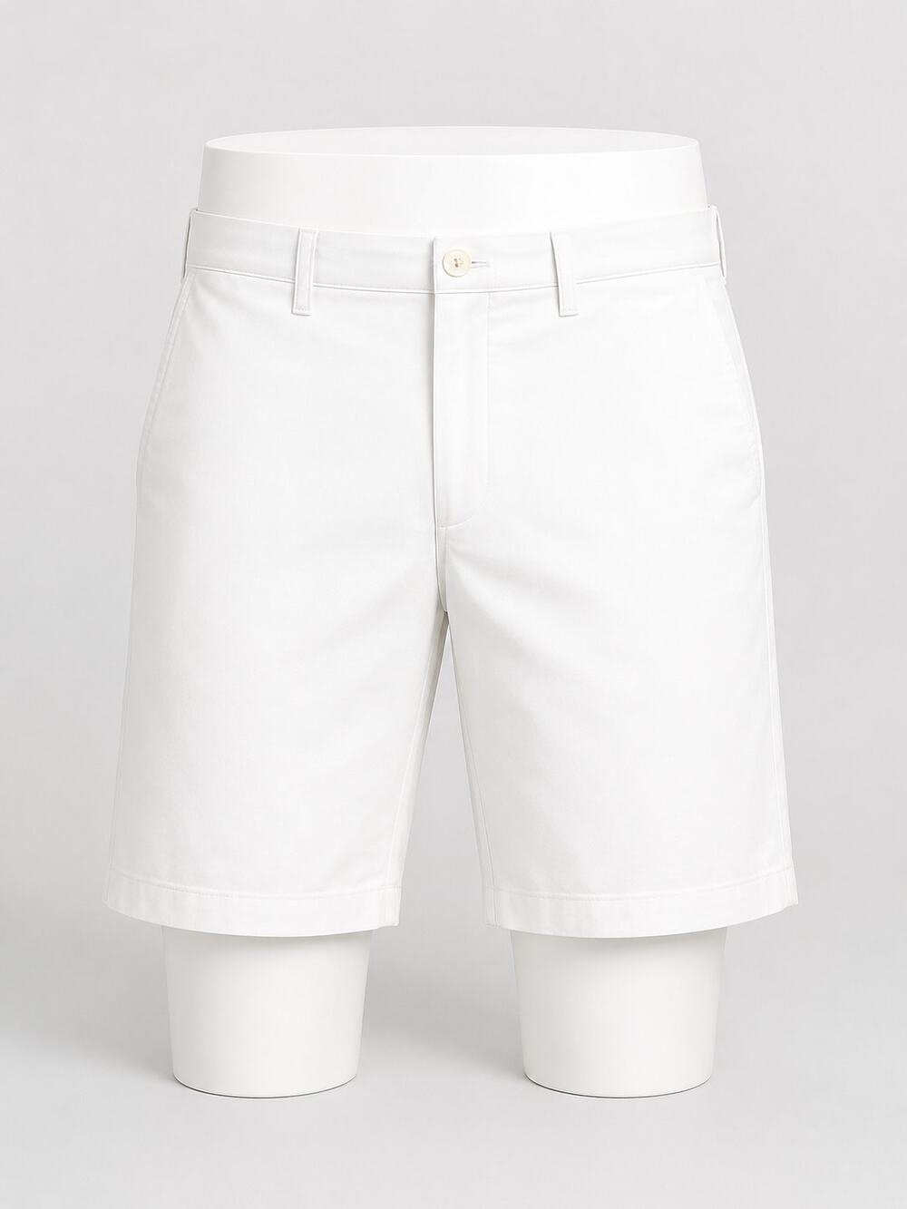 J.Crew Club Men's White Chino Shorts - Size 35W - Classic Summer Casual